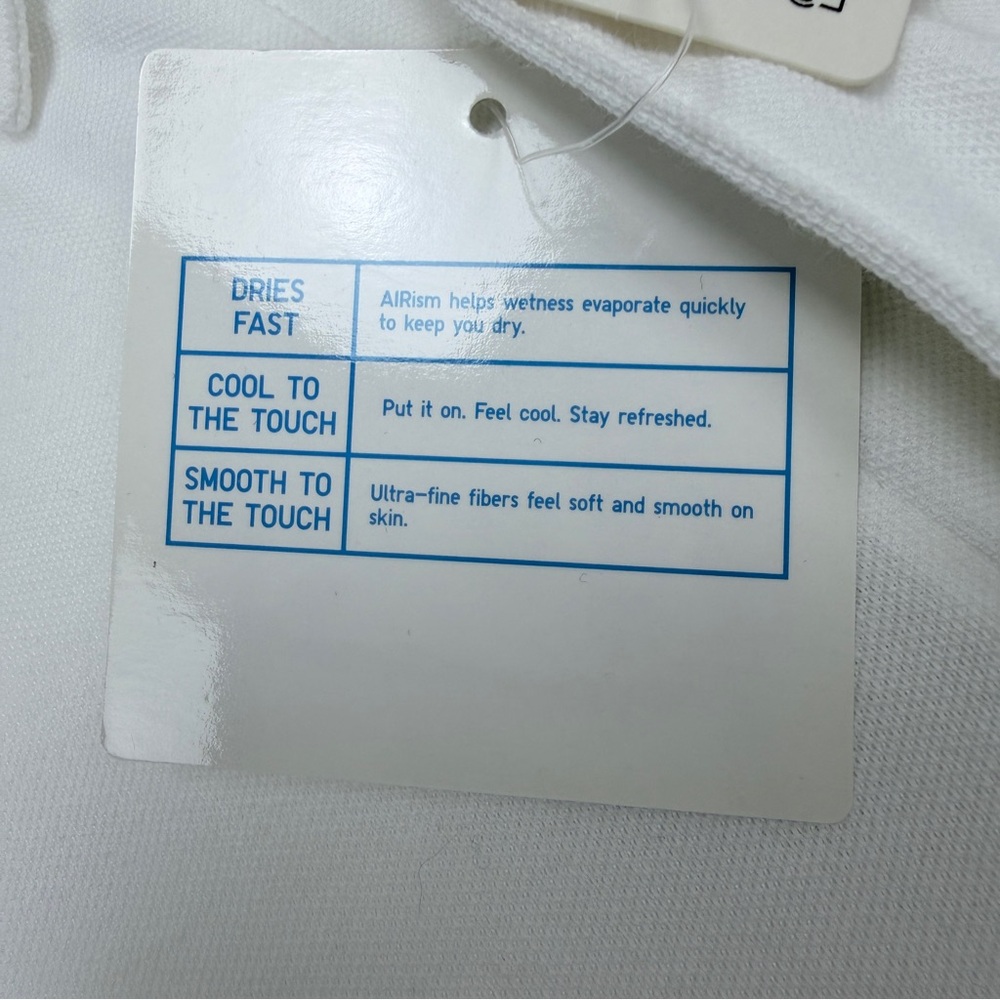 Uniqlo White Short Sleeve Polo Shirt - Picture 6 of 10